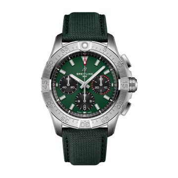 Breitling Avenger B01 Chronograph 42 Stainless Steel / Green / Strap