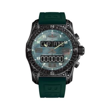 Breitling Cockpit B50 Night Mission Diamondworks / Green MOP / Rubber / Foldng