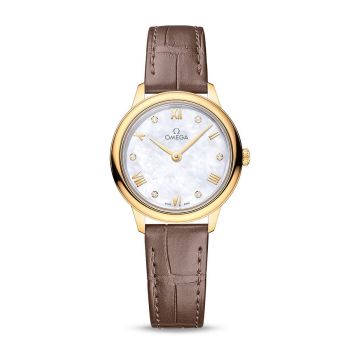 Omega De Ville Quartz 27.5 Yellow Gold / MOP - Diamond