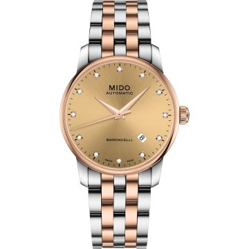 Mido Baroncelli Tradition Stainless Steel - Rose Gold / Bronze / Bracelet