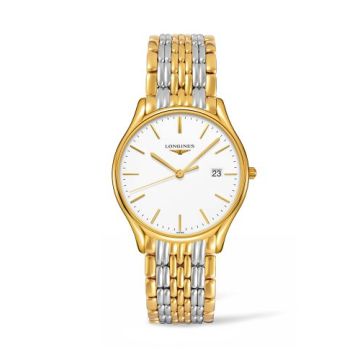 Longines Lyre Quartz 38.5mm Two Tone / White
