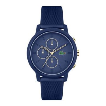 Lacoste.12.12 Chrono Bleue Dorée