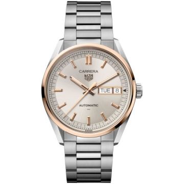 TAG Heuer Carrera Day Date Stainless Steel - Red Gold / Champagne / Bracelet