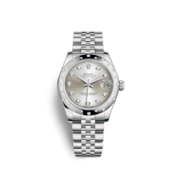 Rolex Datejust 31 Stainless Steel Domed Diamond / Jubilee / Silver - Diamond