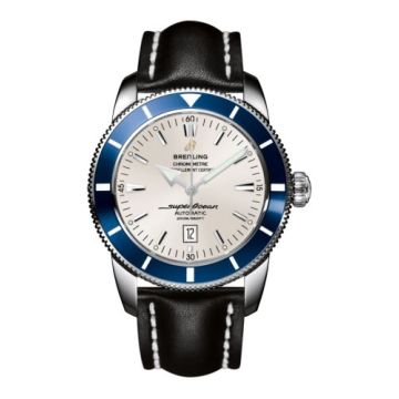 Breitling Superocean Heritage 46 Stainless Steel / Blue / Stratus Silver / Calf