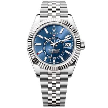 Rolex Sky-Dweller Stainless Steel - White Gold / Blue / Jubilee