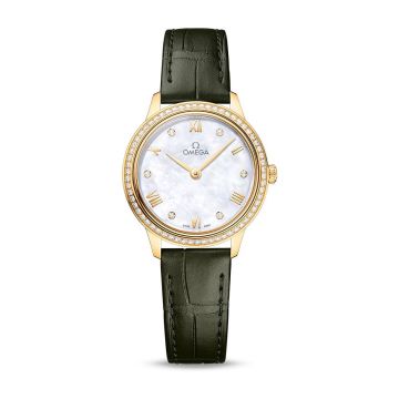 Omega De Ville Quartz 27.5 Yellow Gold - Diamond / MOP - Diamond