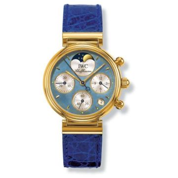 IWC Schaffhausen Kleine Da Vinci Yellow Gold / Blue MOP