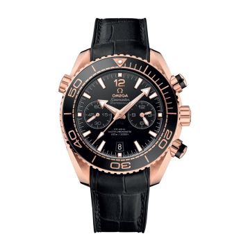 Omega Seamaster Planet Ocean 600M Co-Axial 45.5 Master Chronometer Chronograph Sedna Gold / Black / Alligator