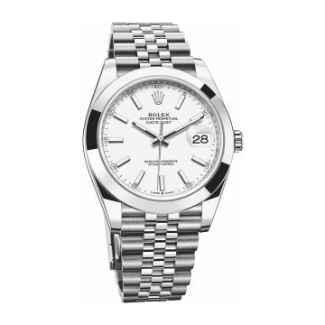 Rolex Datejust 41 Stainless Steel Smooth / Jubilee / White