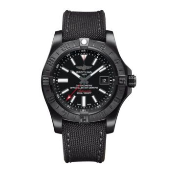 Breitling Avenger II GMT Black Steel / Volcano Black / Military