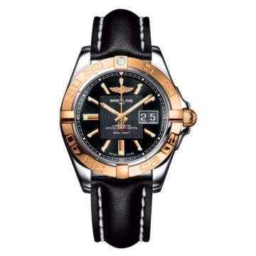 Breitling Galactic 41 Stainless Steel / Rose Gold / Trophy Black / Calf