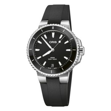 Oris Aquis Date 36.5 Stainless Steel / Black / Rubber