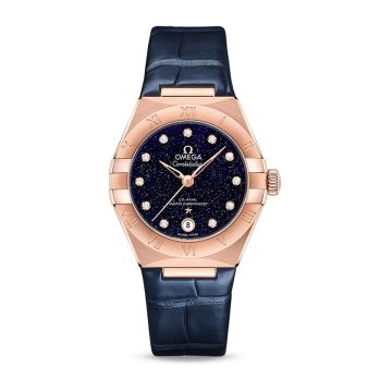 Omega Constellation Manhattan 29 Co-Axial Master Chronometer Sedna Gold / Diamond / Aventurine
