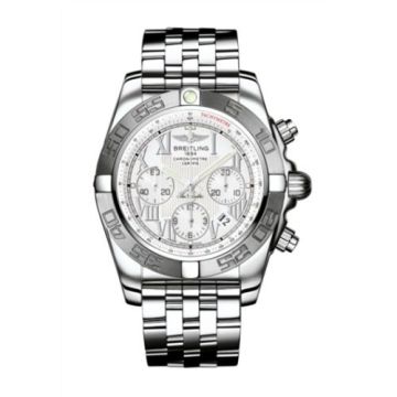 Breitling Chronomat 44 Stainless Steel / White - Roman / Bracelet