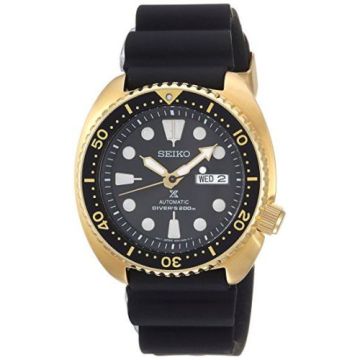 Seiko Prospex Diver Turtle Goldtone /  Black / Rubber