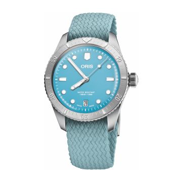 Oris Divers Sixty-Five 38 Cotton Candy Stainless Steel / Green / Bracelet