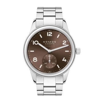 Nomos Glashütte Club Sport Neomatik 39 Indian Summer - Tabac / Open Case Back
