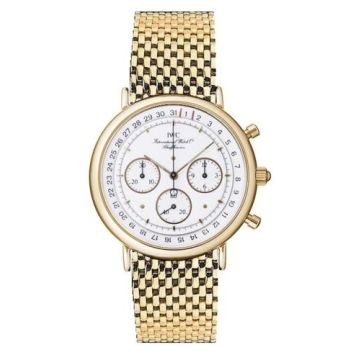 IWC Schaffhausen Portofino Chronograph MecaQuartz Yellow Gold / White / Bracelet