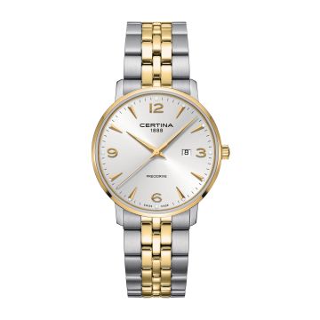 Certina DS Caimano 39 Stainless Steel / Yellow Gold PVD / Silver / Bracelet