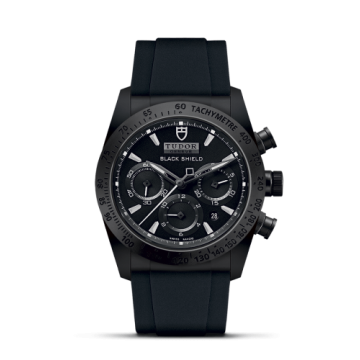 Tudor Fastrider Black Shield Ceramic / Black / Rubber