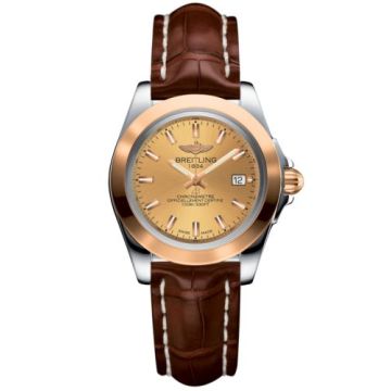 Breitling Galactic 32 Sleek Edition Stainless Steel / Rose Gold / Golden Sun / Croco