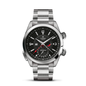 Tudor Heritage Advisor Stainless Steel / TItanium / Black / Bracelet