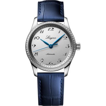 Longines Master Collection Date 34 Stainless Steel - Diamond / Silver