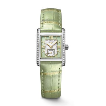 Longines Mini Dolce Vita 21.5 Quartz Stainless Steel - Diamond / Green