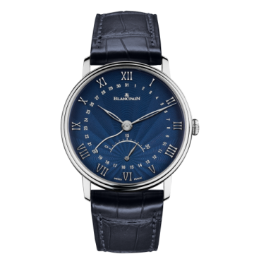 Blancpain Villeret Ultraplate Quantième Seconde Rétrograde White Gold / Flinqué