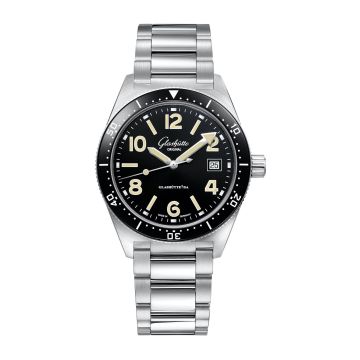 Glashütte Original SeaQ Date Stainless Steel / Black / Bracelet