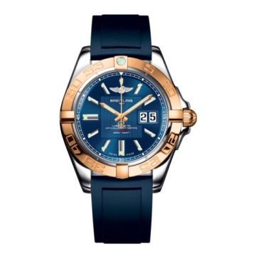Breitling Galactic 41 Stainless Steel / Rose Gold / Metallica Blue / Rubber