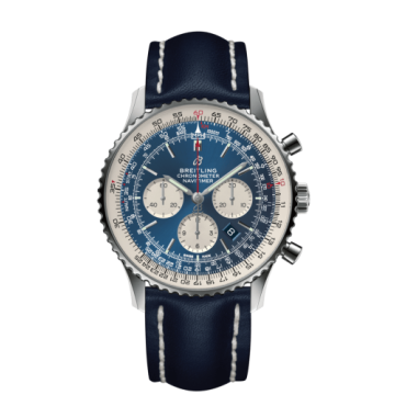 Breitling Navitimer 1 B01 Chronograph 46 Stainless Steel / Aurora Blue / Calf / Pin