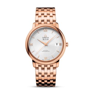 Omega De Ville Prestige Co-Axial 36.8 Red Gold / Silver / Bracelet