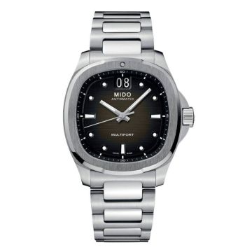 Mido Multifort TV Big Date Stainless Steel / Green / Bracelet