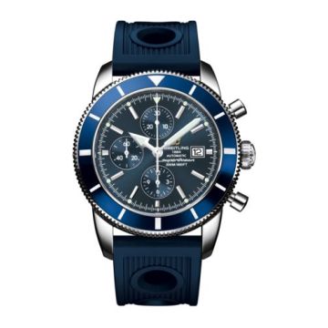 Breitling Superocean Heritage 46 Chronograph Stainless Steel / Blue / Blue / Rubber