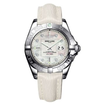 Breitling Galactic 41 Stainless Steel / Pearl Diamond / Sahara