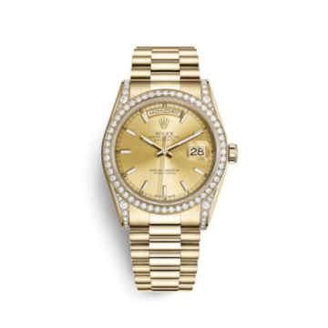 Rolex Day-Date 36 Yellow Gold Diamonds / President  / Champagne Diamond