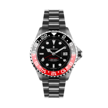 Steinhart Ocean 39 GMT BLACK-RED Ceramic Diver Watch