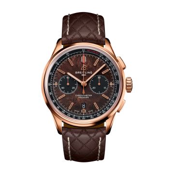 Breitling Premier B01 Chronograph 42 Bentley Centenary Red Gold / Wood / Calf / Pin