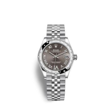 Rolex Datejust 31 Stainless Steel Domed Diamond / Jubilee / Grey - Roman