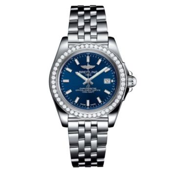 Breitling Galactic 32 Sleek Edition Stainless Steel / Diamond / Horizon Blue / Bracelet