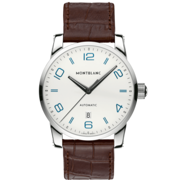 Montblanc TimeWalker Date Automatic 42 Silver / Blue Numerals