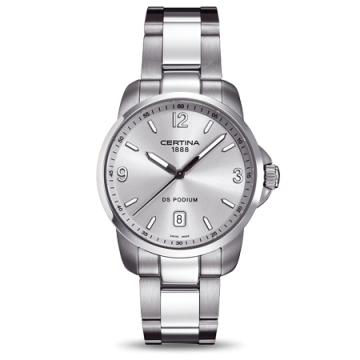 Certina DS Podium 3 Hands Silver