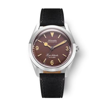 Nivada Grenchen Super Antarctic 3.6.9. Brown - Beige Luminous / Stainless Steel / Black