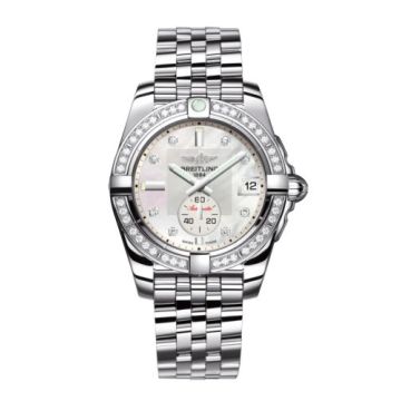Breitling Galactic 36 Automatic Stainless Steel / Diamond / Pearl Diamond / Bracelet
