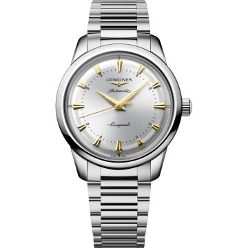 Longines Conquest Heritage 40 Stainless Steel / Silver / Bracelet