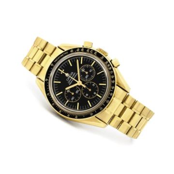 Omega Speedmaster Professional Moonwatch Yellow Gold / Black / Bracelet / Jubilee Chronometer