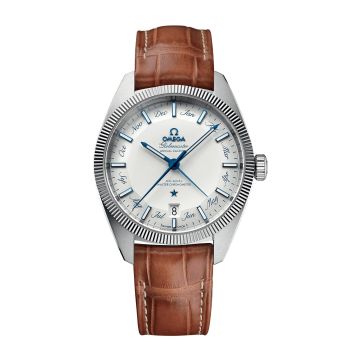 Omega Globemaster Annual Calendar Stainless Steel / White