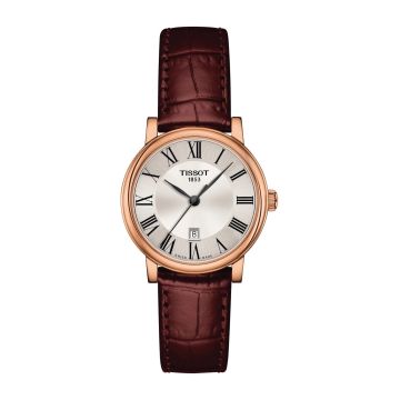 Tissot Carson Premium Quartz 30 Rose Gold / Silver / Strap